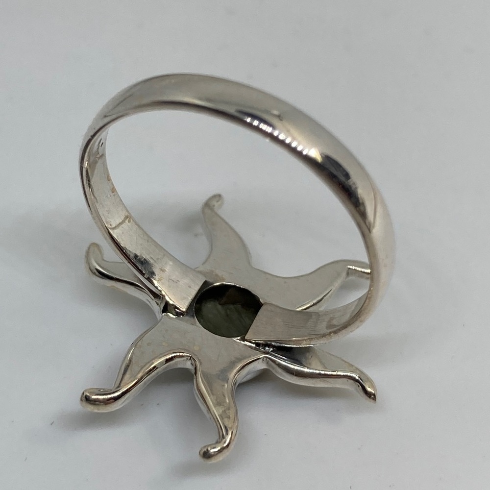GENUINE CZECH MOLDAVITE RING - Picture 3 of 7
